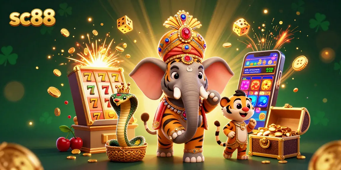 Experience thrilling gameplay with sc88 featuring a vibrant 3D casino scene full of exciting elements.