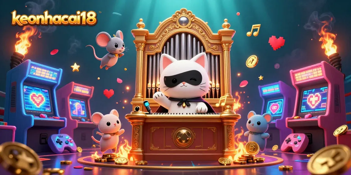 Experience thrilling gaming action with keonhacai18 featuring a dynamic casino scene.