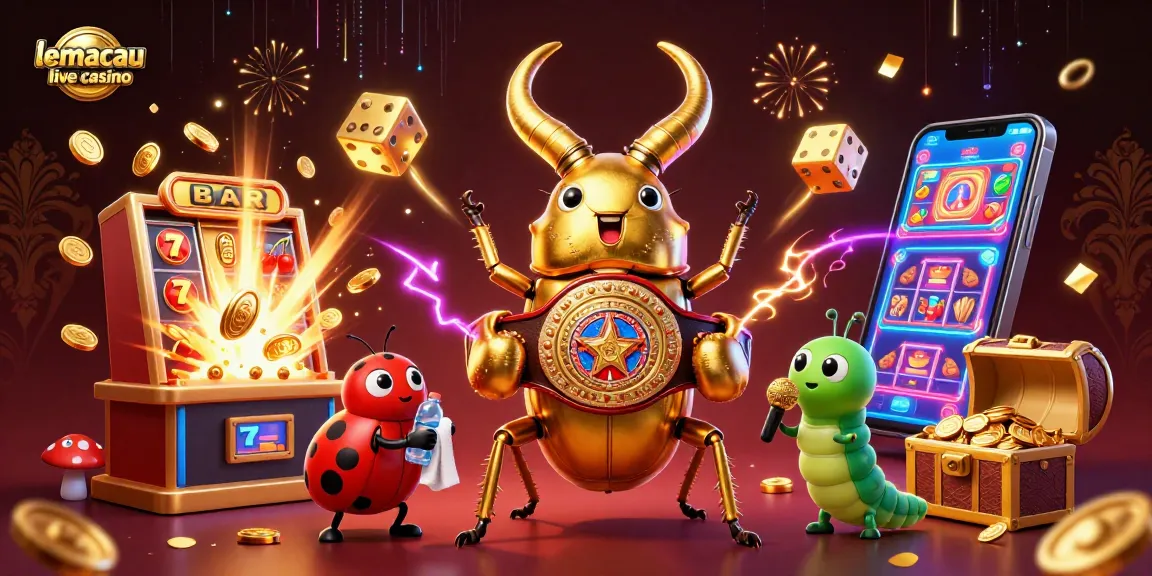 Engage with the lemacau live casino experience featuring a vibrant 3D illustration of gaming characters and elements.