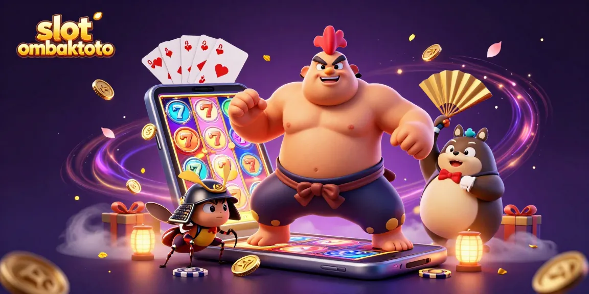 Engage with slot ombaktoto as characters embody a vibrant casino scene filled with excitement and action.