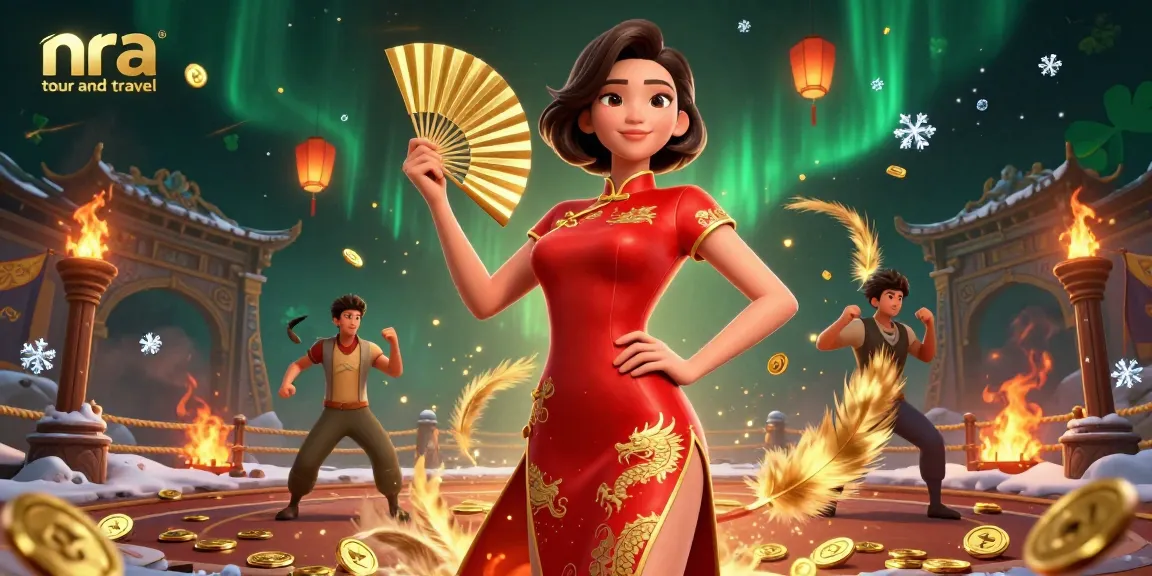 Experience thrilling gameplay with nra tour and travel featuring vibrant casino elements and Asian culture.
