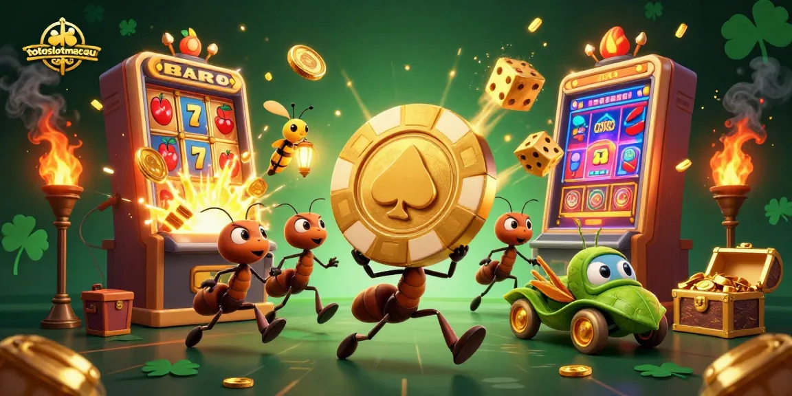Join the thrilling action at totoslotmacau with a heist of golden poker chips and jackpot excitement!