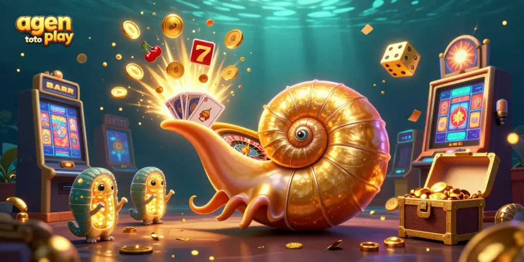 Engage in agen toto play with an ancient giant nautilus and thrilling casino elements.