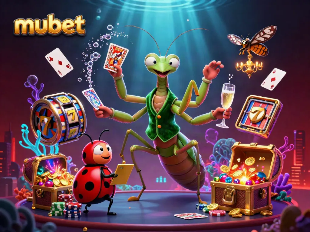 Experience exciting gameplay at mubet with vibrant casino characters and dynamic gaming elements.