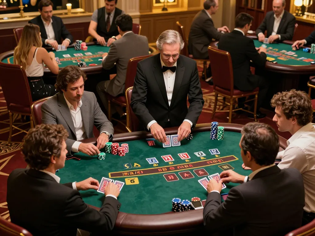 Experience exciting gameplay at 79king casinos with players engaged in strategic blackjack.