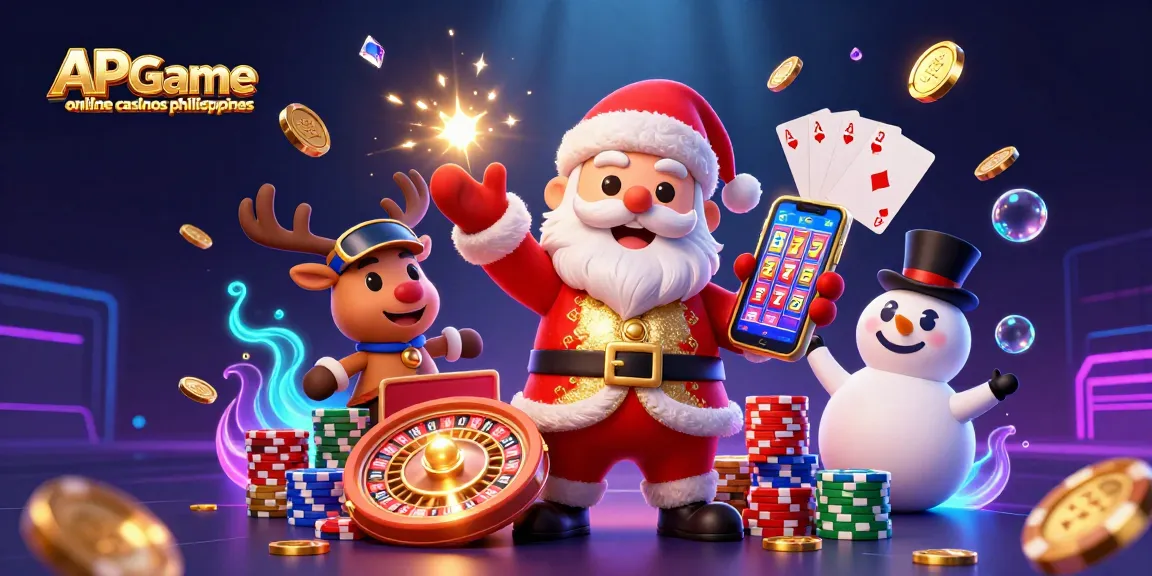 Experience the thrill of APGame online casinos philippines with vibrant characters in a festive casino scene.