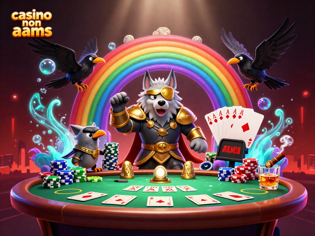 Gioca al casino non AAMS e scopri la potenza dei giochi d'azzardo in un'illustrazione affascinante.