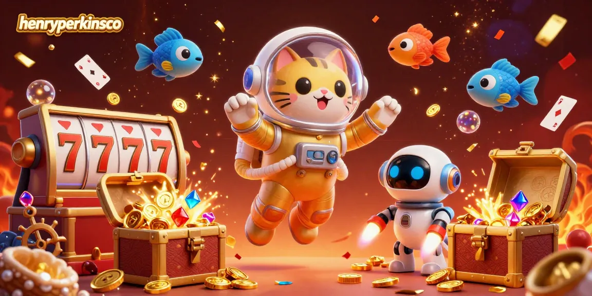 Experience high-stakes excitement at henryperkinsco with vibrant 3D astronaut-themed casino adventures!