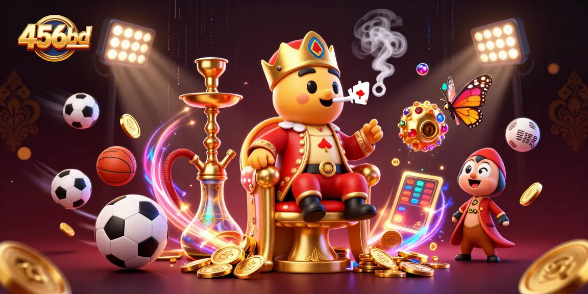Engage with 456bd's vibrant casino scene featuring an extravagant caterpillar in a Turkish outfit.