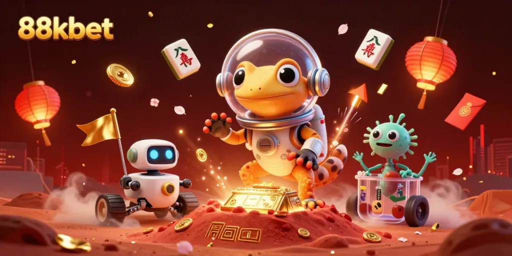Experience thrilling gameplay with 88kbet's dynamic casino atmosphere and vibrant gaming elements.