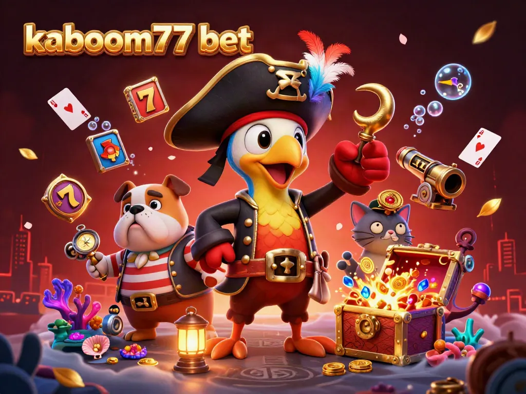 Experience the excitement of kaboom77 bet with dynamic casino characters and vibrant game elements.