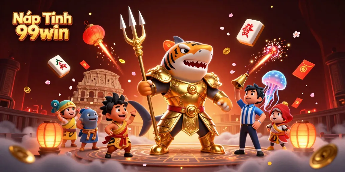 Enhance your betting experience with Nạp Tiền 99win in this vibrant 3D casino scene.