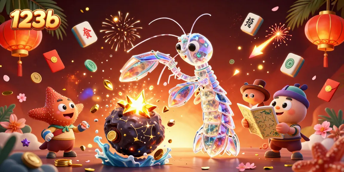 Engage with 123b's thrilling casino adventure featuring a galactic samurai smashing through gems and coins.