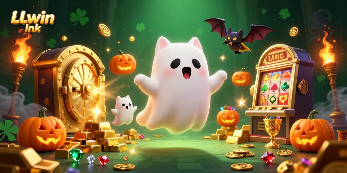 Experience thrilling wins with LLwin ink in a haunted casino adventure filled with glowing treasures.
