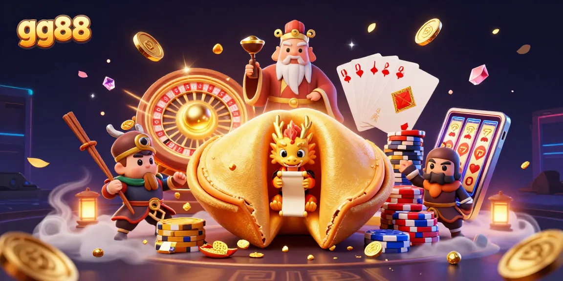 Experience winning at gg88 with vibrant gold coins, fortune elements, and an exciting casino atmosphere.
