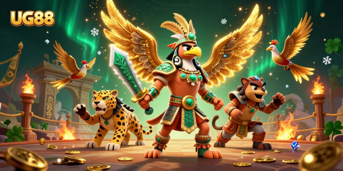 Engage in thrilling gameplay with UG88 at the vibrant Aztec-themed casino.