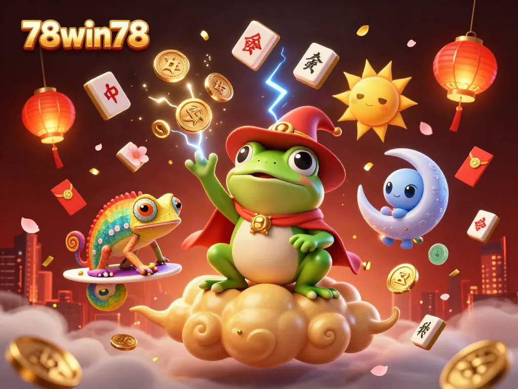 Experience thrilling wins at 78win78 with a vibrant storm of golden coins and mystical creatures.