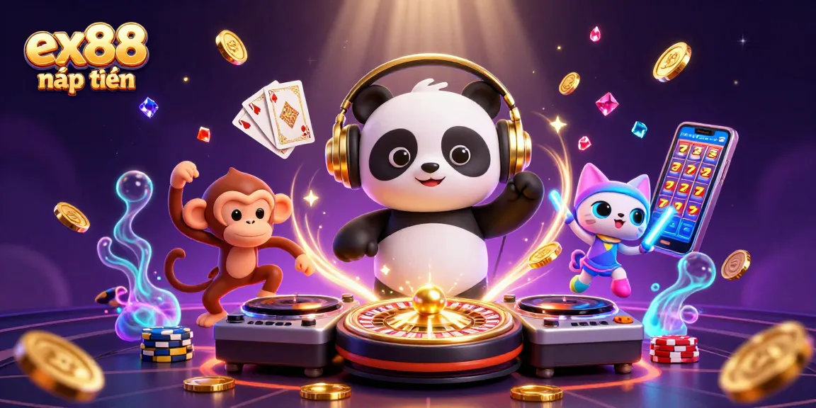 Join the fun at ex88 nạp tiền while enjoying vibrant 3D casino characters and engaging game elements.