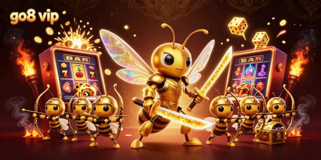 Engage with go8 vip through vibrant casino action featuring golden hornet and dynamic elements.