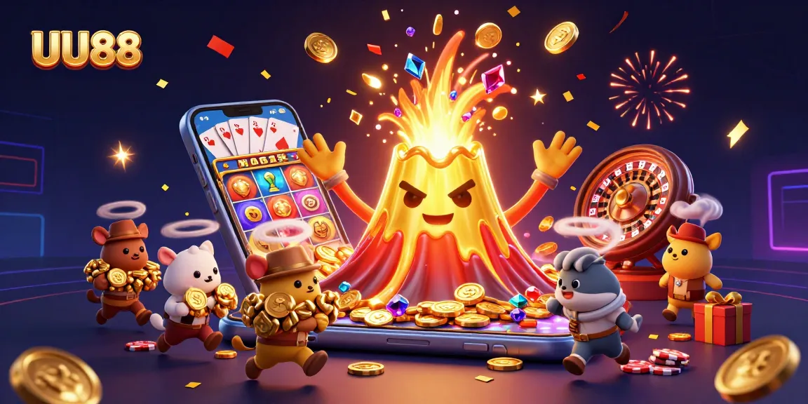 Capture the excitement of UU88 with golden volcano riches and thrilling casino action.
