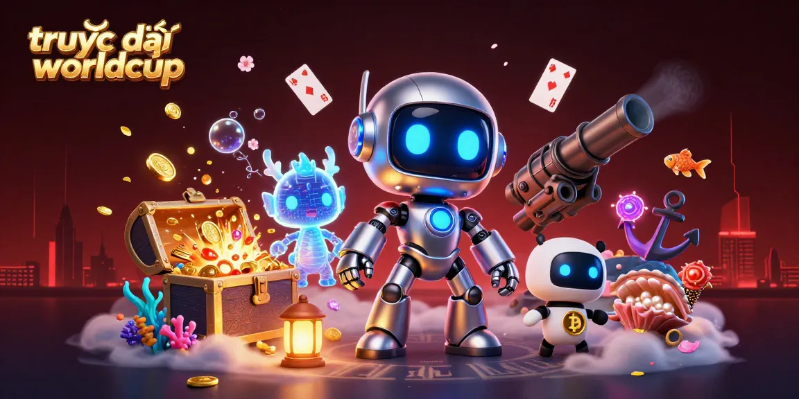 Experience trực tiếp worldcup with a dynamic and vibrant 3D illustration showcasing thrilling gambling elements.