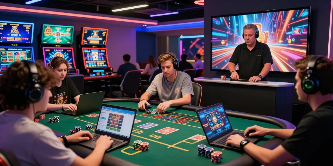 Exciting QS88 online gaming experience with diverse players at live casino table.