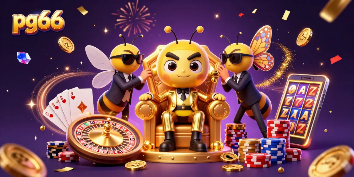 Spin the reels and win big with pg66 in a vibrant, action-packed casino scene.