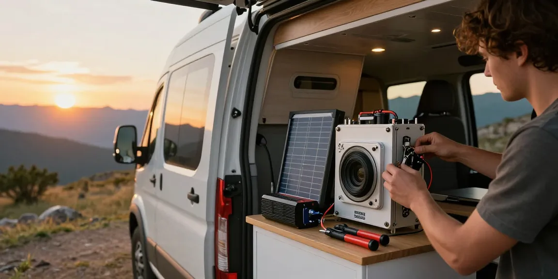 ROKOK88 electrical upgrade installation inside cozy camper van