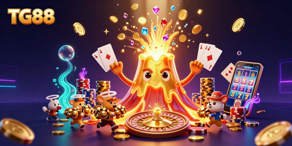 Experience the thrill of winning with TG88's vibrant casino games and treasure-filled adventures.