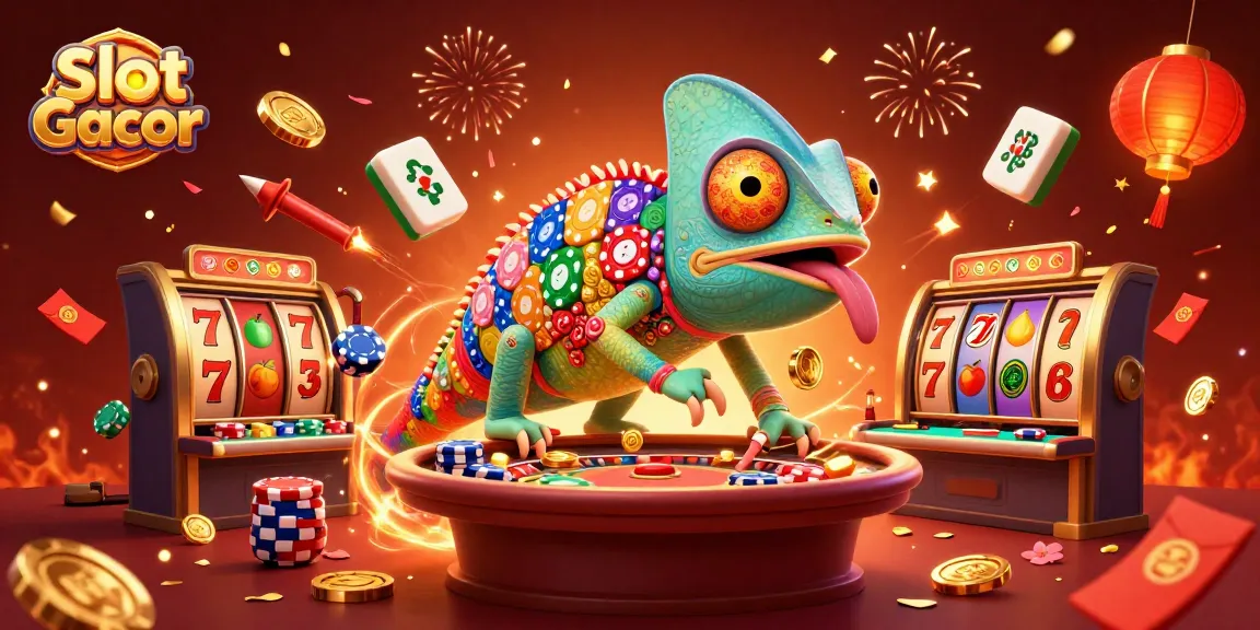 Experience the thrilling Slot Gacor action with colorful casino scenes and engaging game elements.