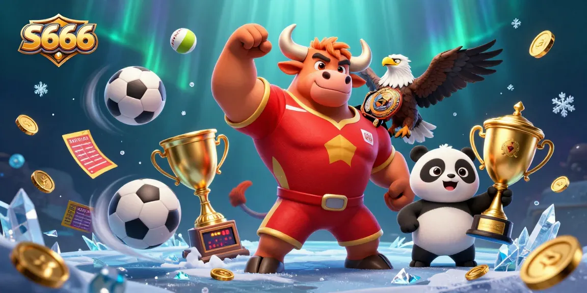 S666 showcases a dynamic victory celebration scene with cartoon characters embodying excitement in online betting.