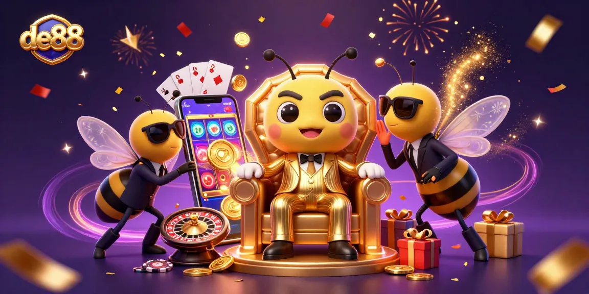 Experience thrilling action at de88 casino with a buzzing mob boss and extravagant gaming elements.