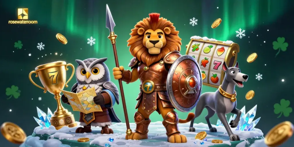 Engage in an exhilarating gaming experience at rosewaterroom with festive and dynamic casino elements.