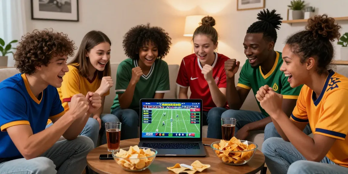 Exciting gathering for placing bets on Link Alternatif Bola88 with friends in a cozy environment.