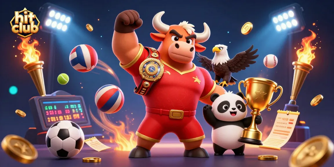 Celebrate winning at hit club with a dynamic 3D gaming scene filled with action!