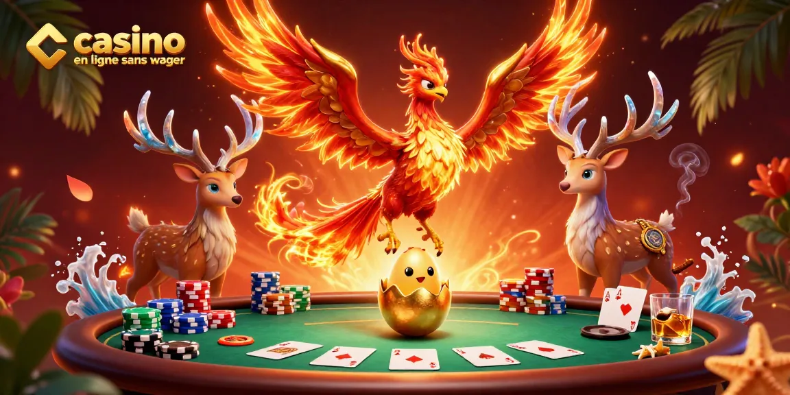 Explorez le monde du casino en ligne sans wager avec des personnages captivants et des éléments de jeu.