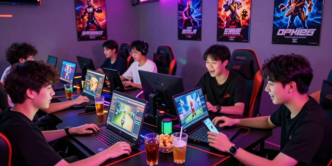 Young adults enjoying online betting at XX88 in a vibrant gaming hub.