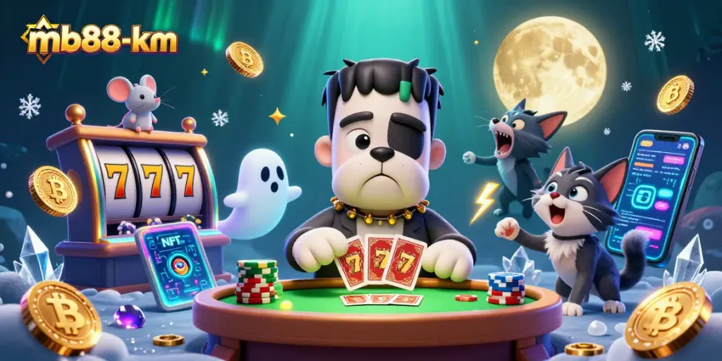 Experience thrilling slots at mb88-km with a dynamic encounter featuring classic characters and crypto coins.