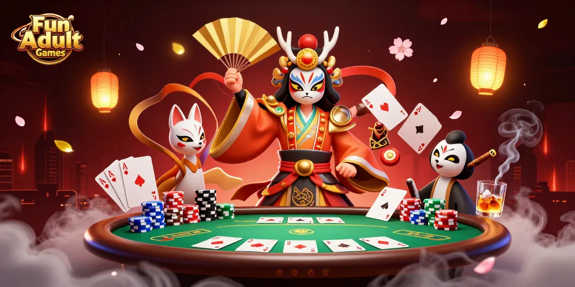 Engage with Fun Adult Games featuring dynamic poker action with vibrant 3D characters.