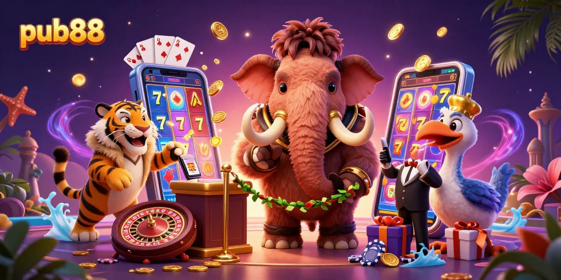 Experience the excitement of pub88 with vibrant characters and dynamic gaming elements.