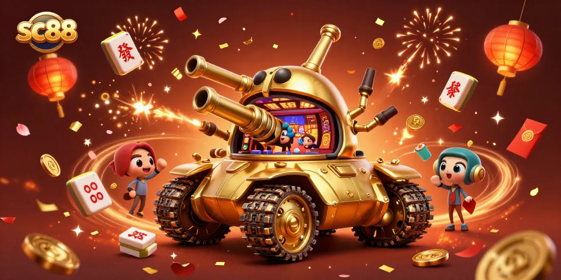 Experience exhilarating gaming at sc88 with a vibrant 3D casino illustration, showcasing fun and winning.