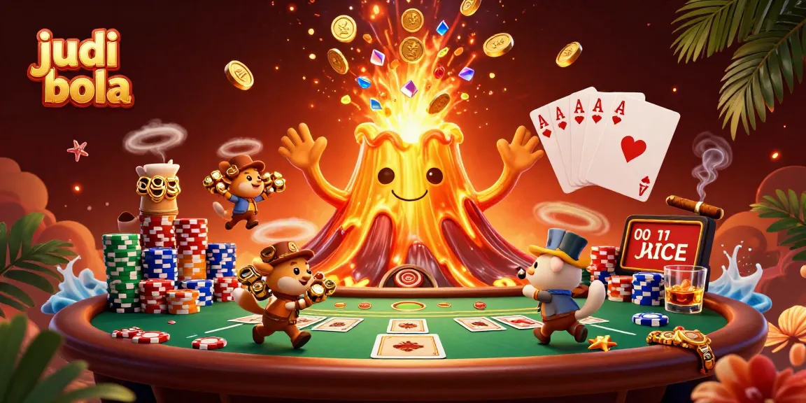 Experience judi bola excitement at this vibrant 3D illustration, showcasing thrilling betting elements.