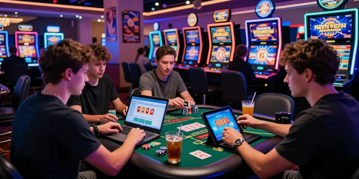 Players at an online casino engaging with credit cards while enjoying games at https://brcs.co.uk, showcasing vibrant gaming atmosphere and excitement.