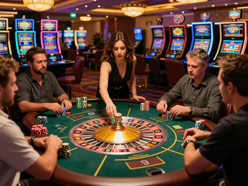 Players enjoying roulette at MM88bet, showcasing excitement and strategic betting.