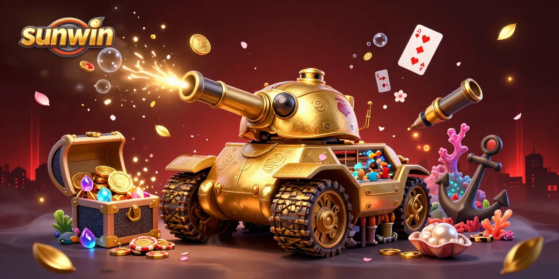 Experience the exciting world of Sunwin as the golden beetle tank reveals its alternate casino universe filled with treasures.