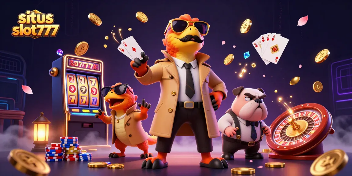 Experience the excitement at situs slot777 with lively raptors and sparkling casino elements!