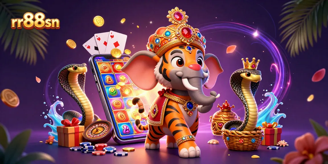 Join the excitement at rr88sn with a vibrant 3D carnival of gaming action in an electrifying atmosphere.