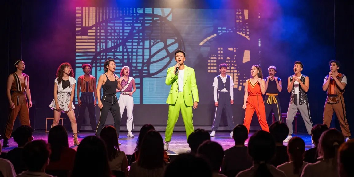 Captivating performance at a modern theatre showcasing rokok88 entertainment.