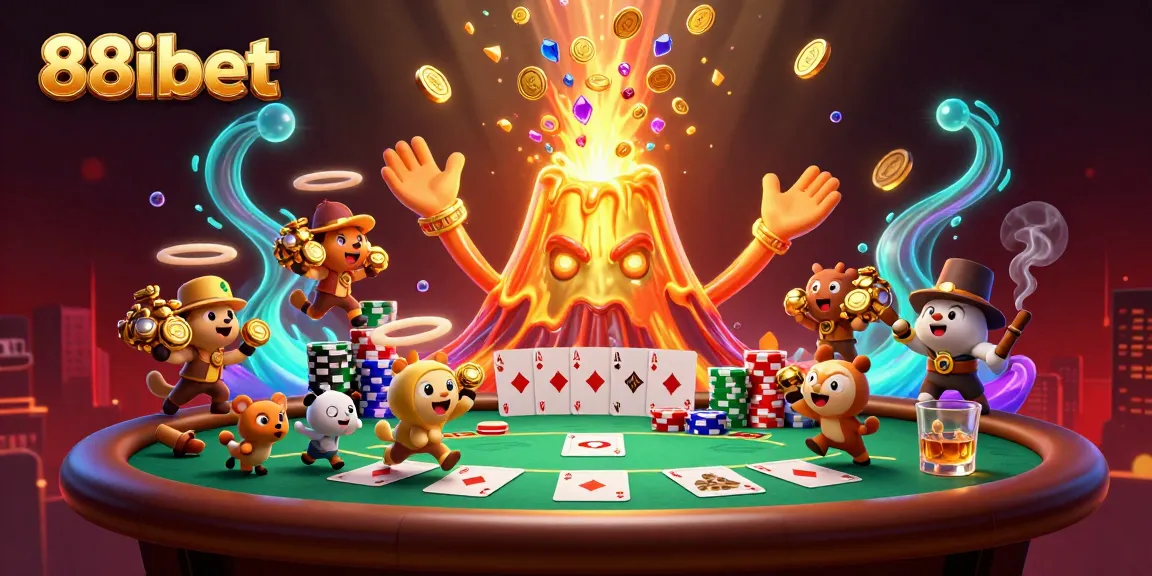 Experience excitement and treasure at 88ibet with our dynamic casino scene featuring vibrant characters and rich details.