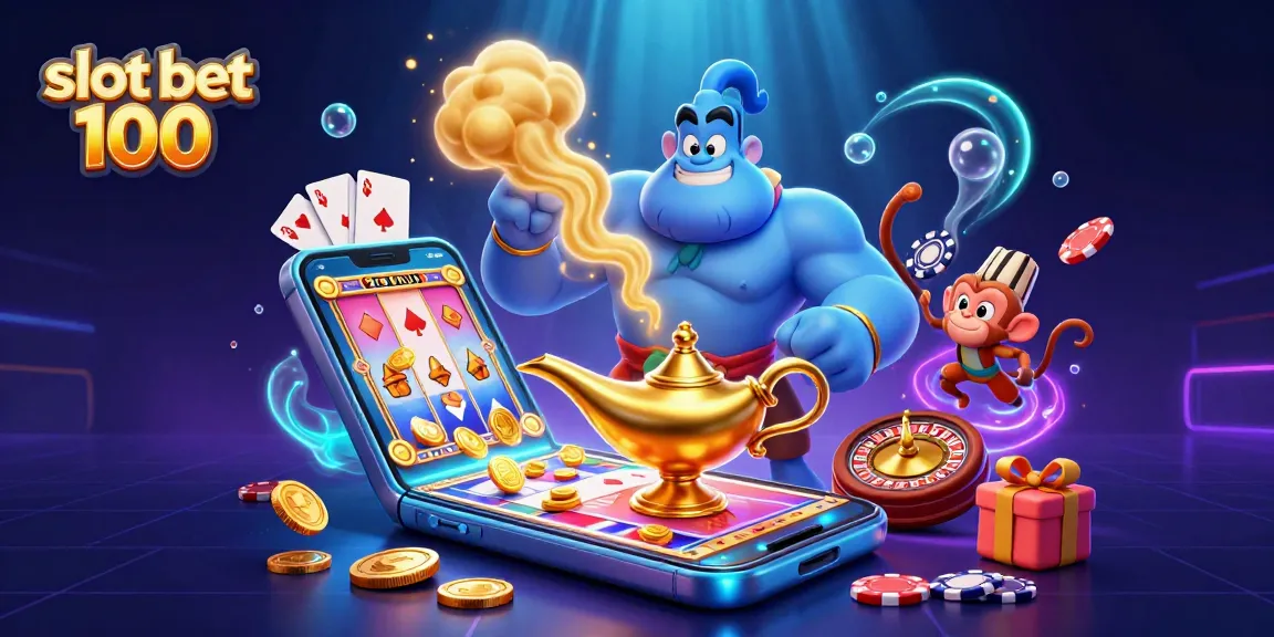 Engage with slot bet 100 strategies as genies and magic elements transform a colorful game.